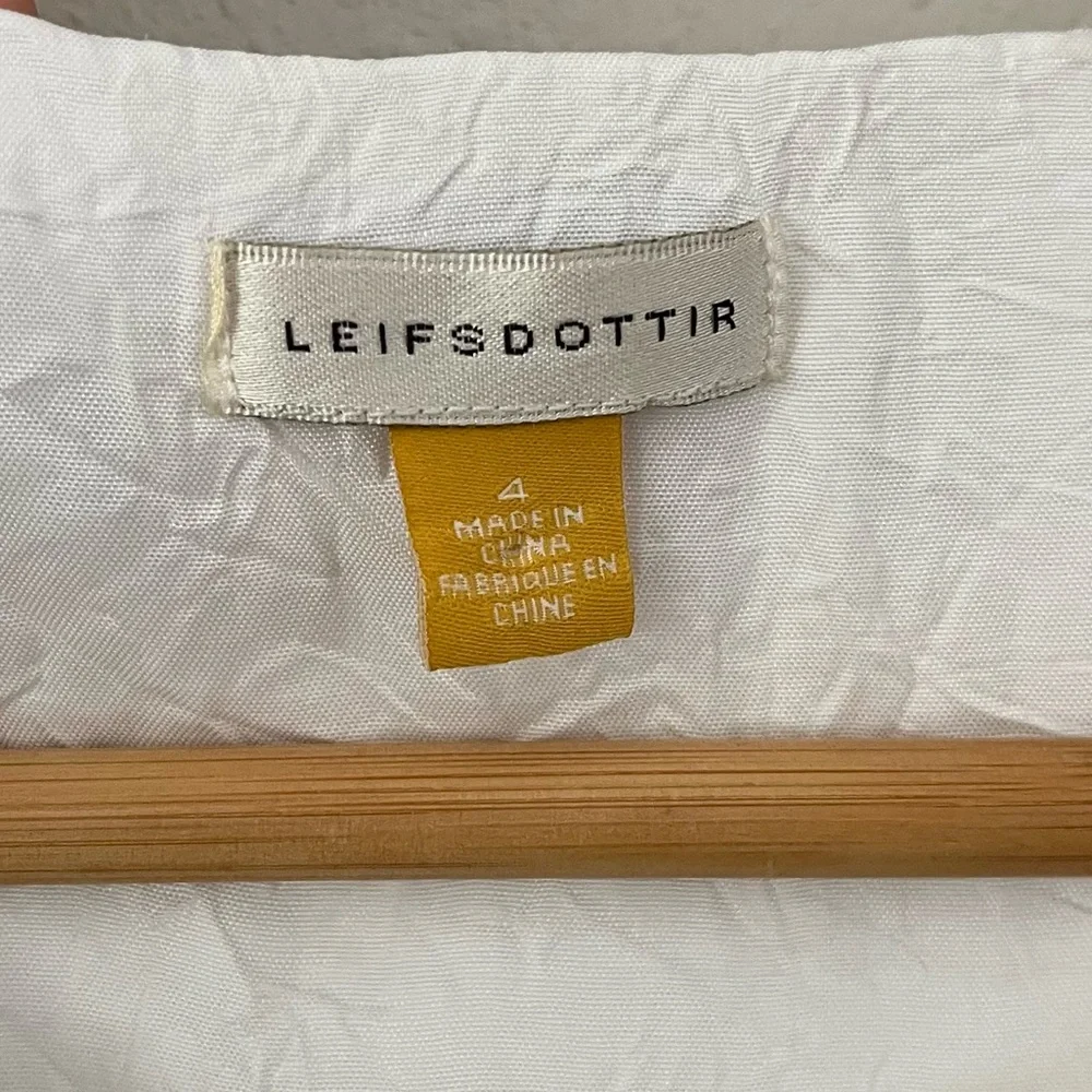 Leifsdottir High Tea Fit and flare Cocktail Dress in White Size 4 - Picture 8 of 12